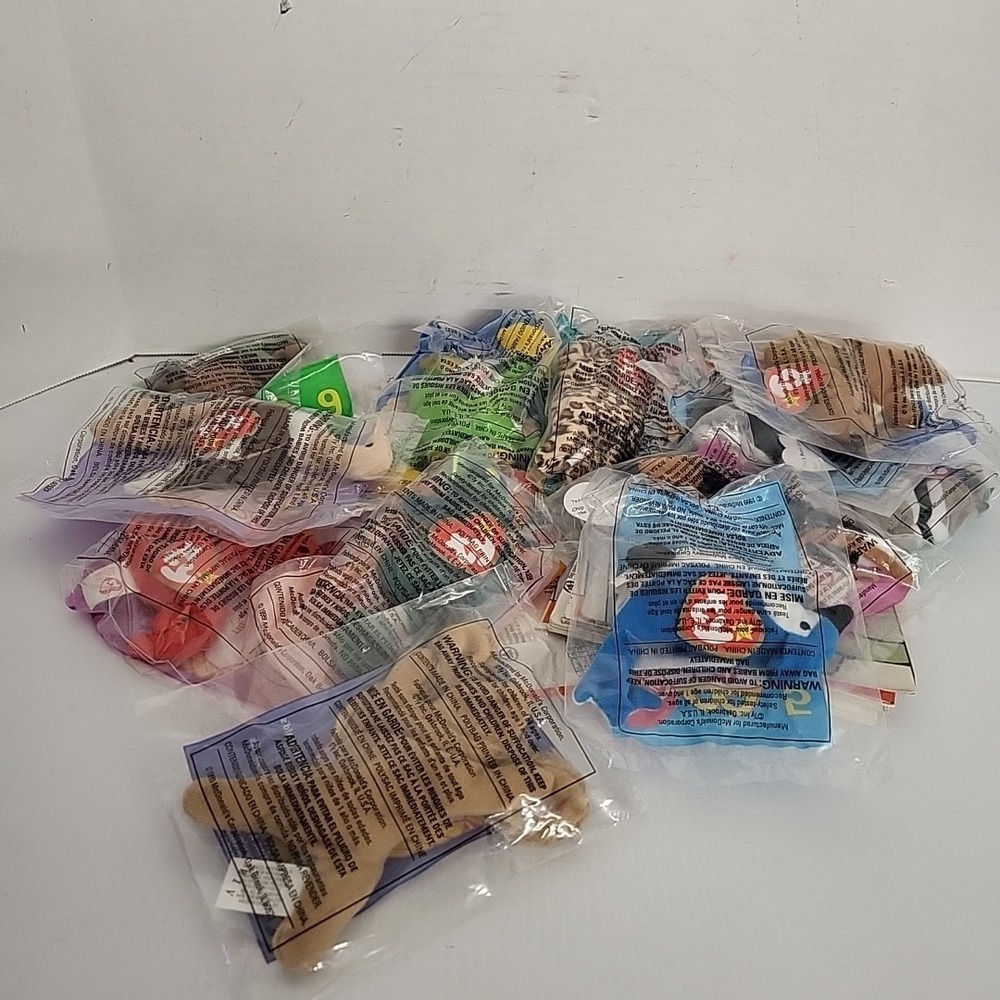Ty Teenie Beanie Babies McDonalds  Toys Set of 12 1999